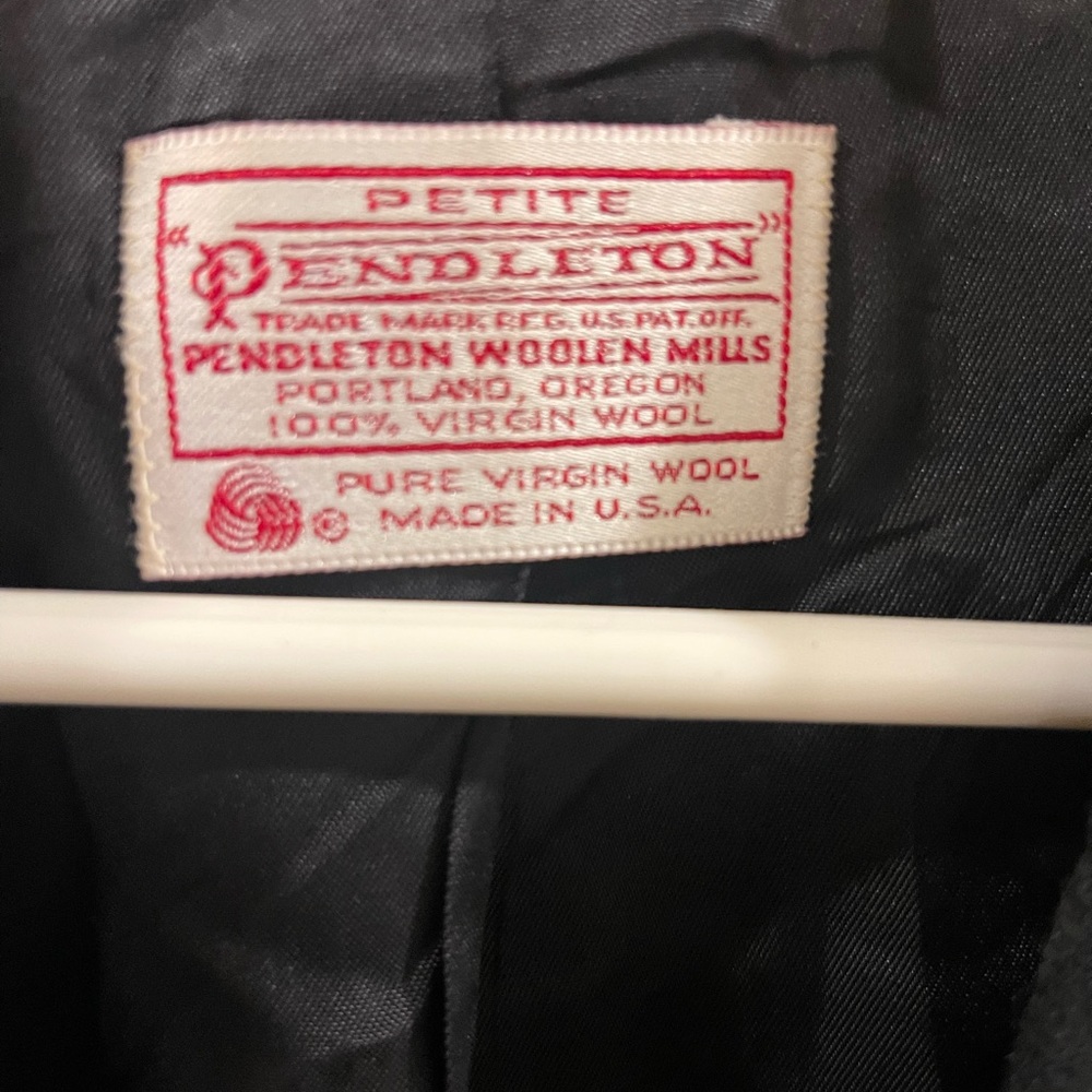 Pendleton Vintage 100% Wool One Button Blazer Wom… - image 3